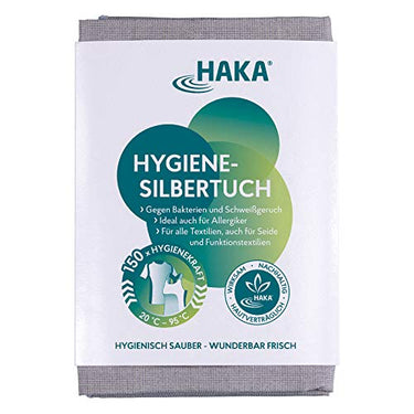 HAKA Hygiene Silver Cloth, 150 WL, antibacterial for washing machines, combats odors at low temperatures, suitable for allergy sufferers, 1 piece on sale